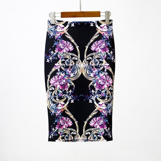 floral Pencil Skirt