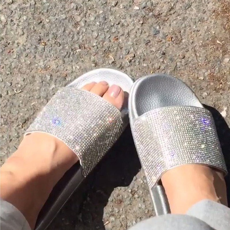 Crystal Slippers Flip Flops