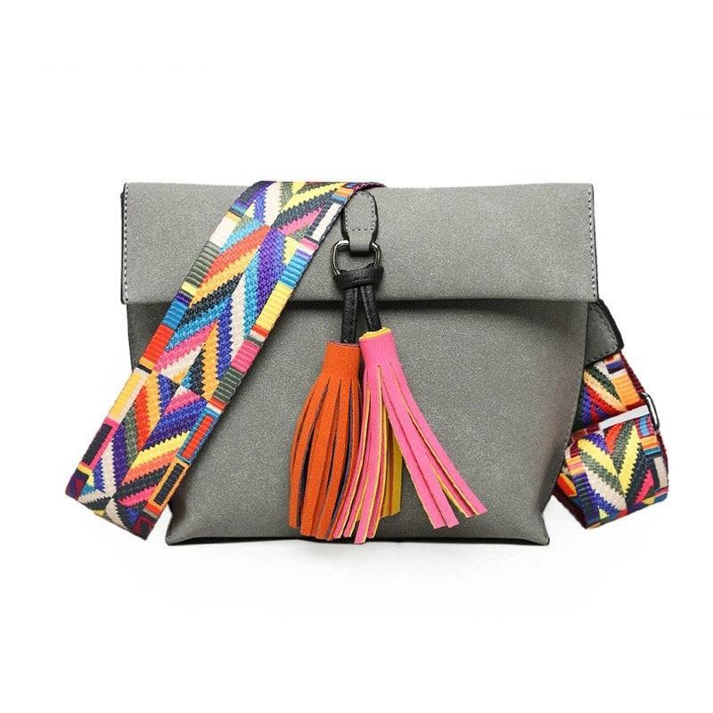 Tassel Crossbody Messenger Bag