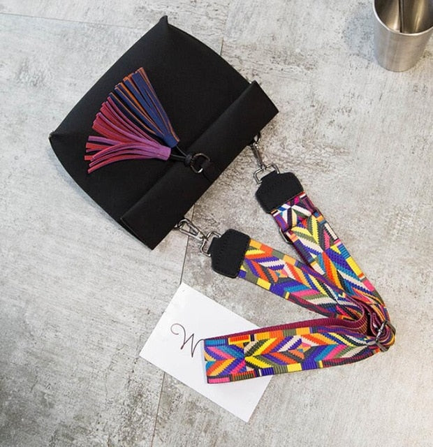 Tassel Crossbody Messenger Bag