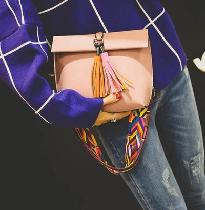 Tassel Crossbody Messenger Bag