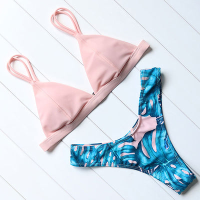 Leopard and floral Brazilian Bikinis