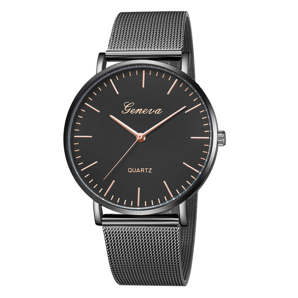 Classic Quartz Stainless Steel Wrist Watch