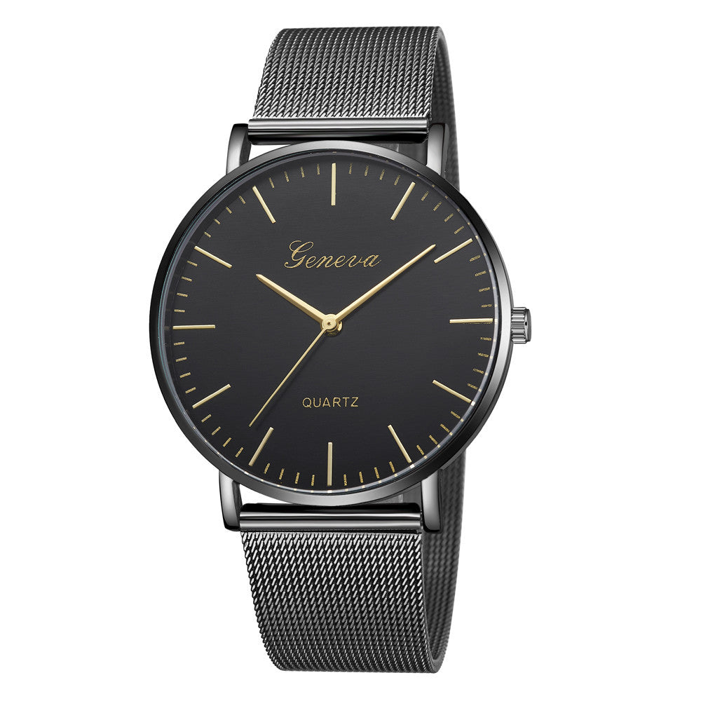 Classic Quartz Stainless Steel Wrist Watch