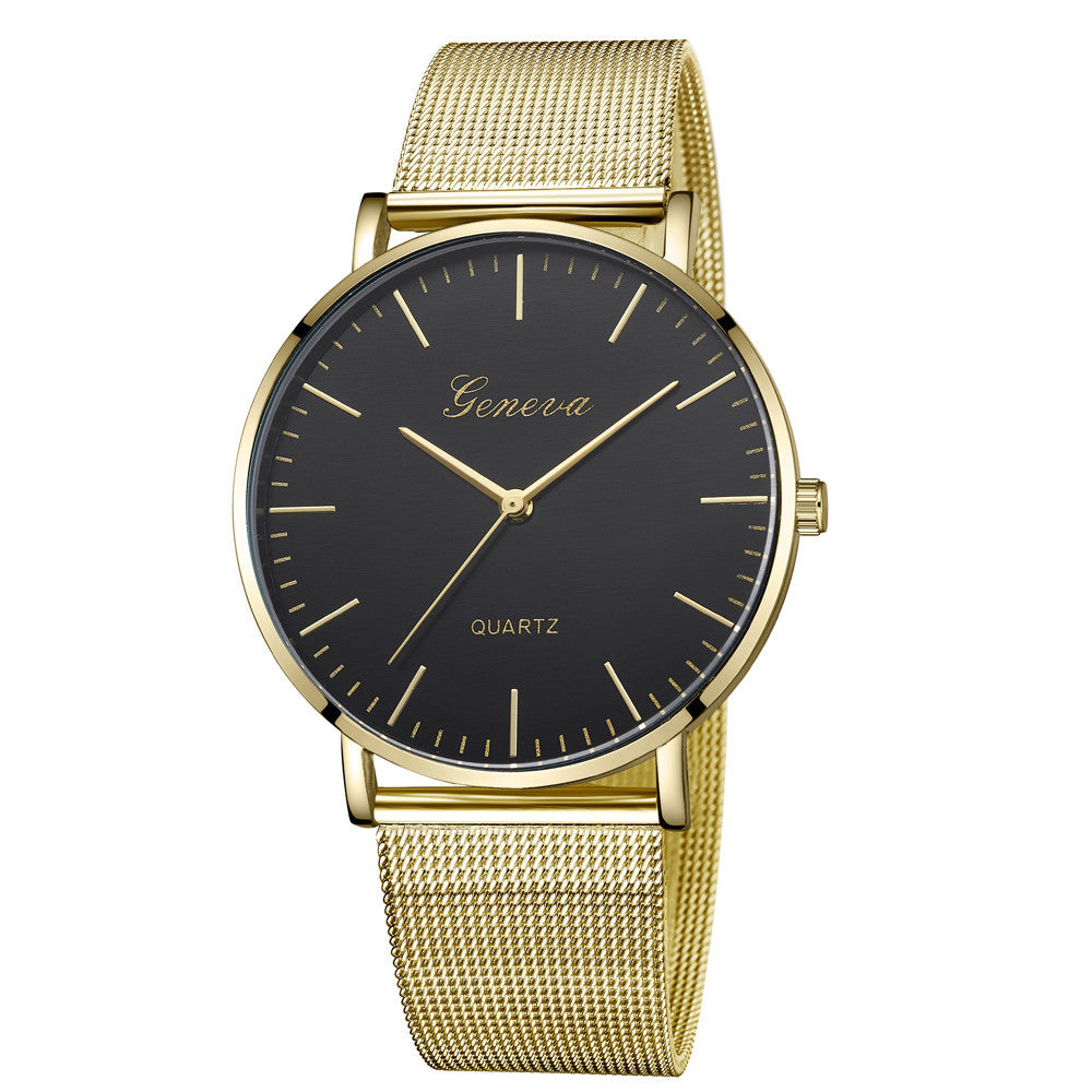Classic Quartz Stainless Steel Wrist Watch