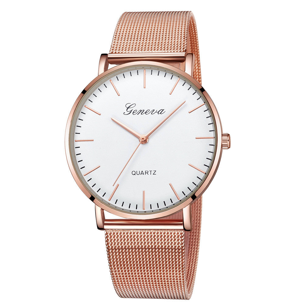Classic Quartz Stainless Steel Wrist Watch
