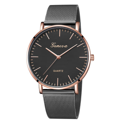 Classic Quartz Stainless Steel Wrist Watch