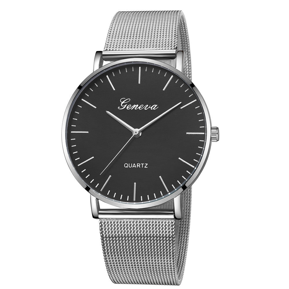 Classic Quartz Stainless Steel Wrist Watch