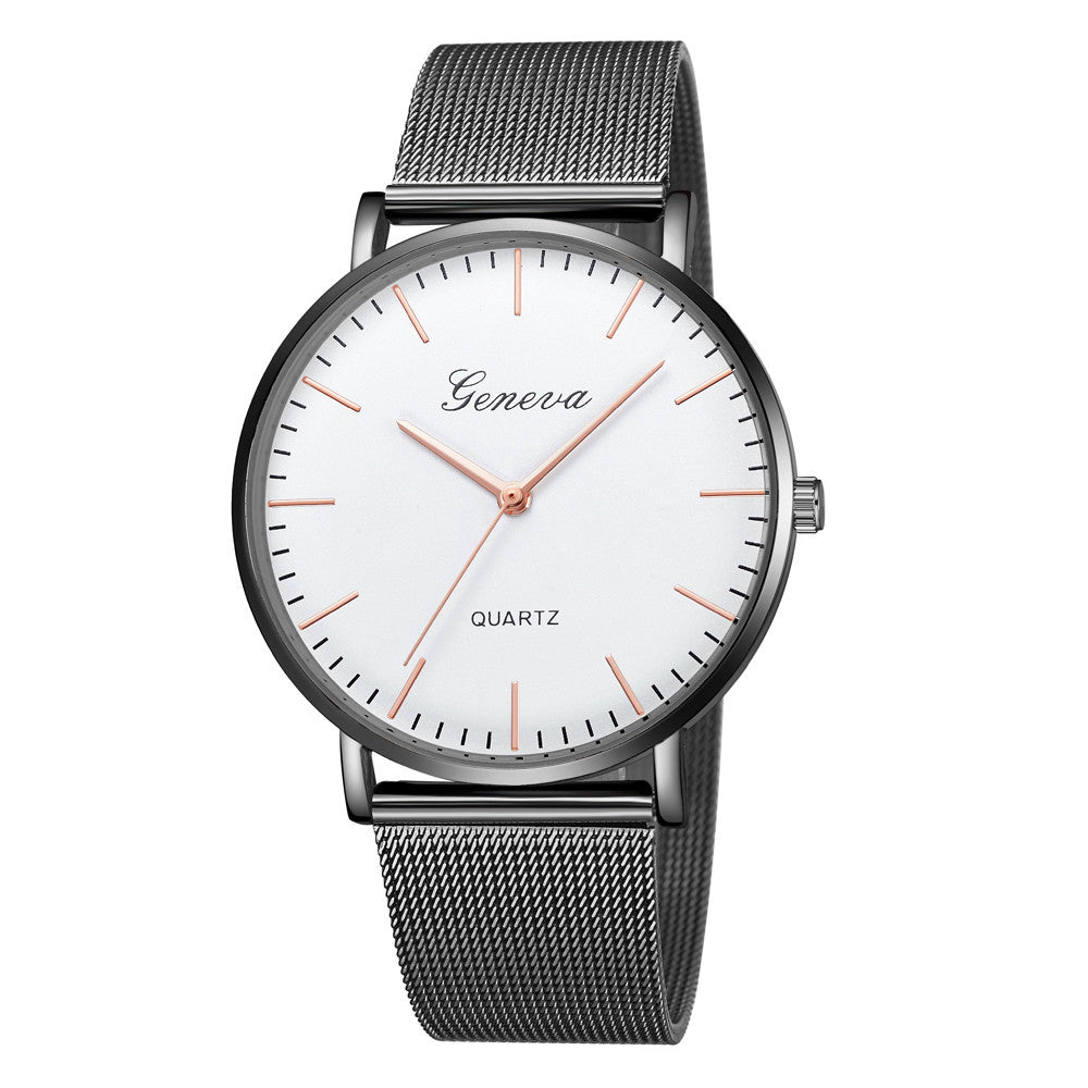 Classic Quartz Stainless Steel Wrist Watch