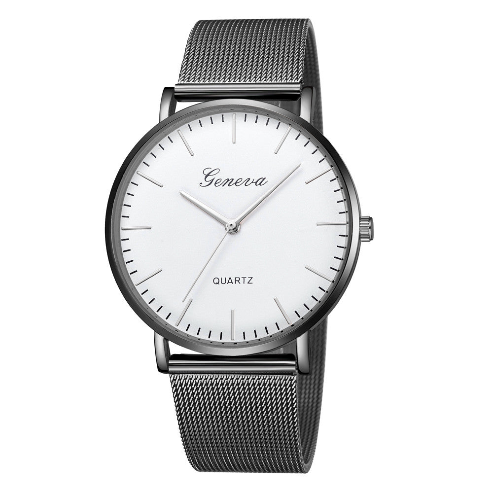 Classic Quartz Stainless Steel Wrist Watch