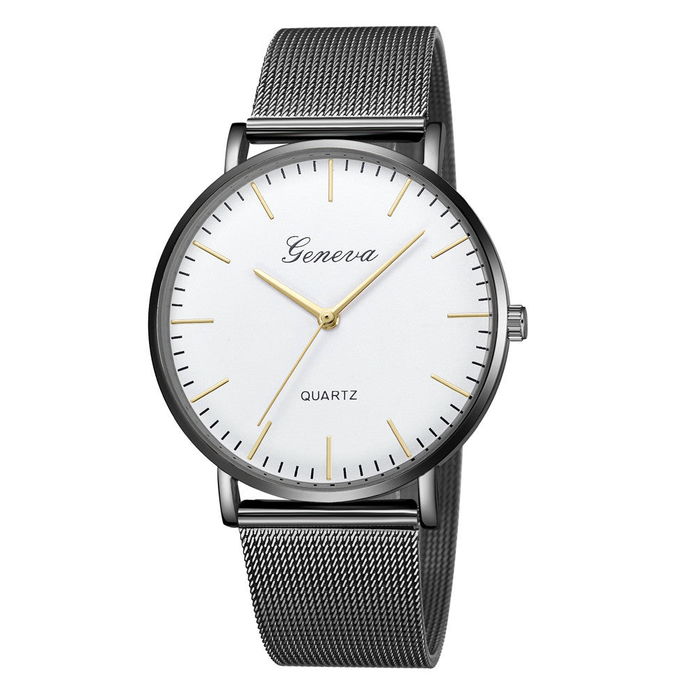 Classic Quartz Stainless Steel Wrist Watch