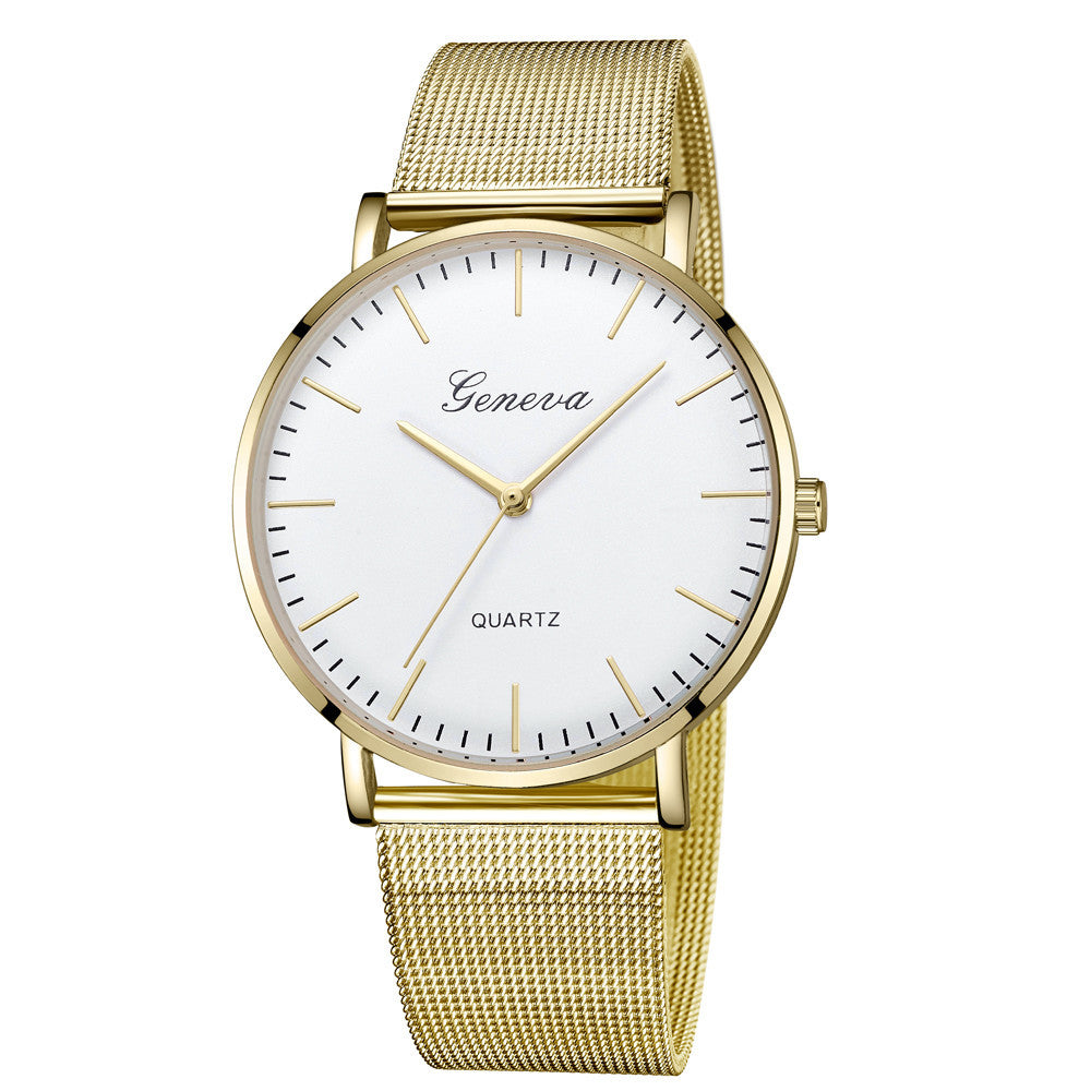 Classic Quartz Stainless Steel Wrist Watch