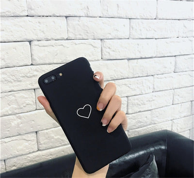 Cute Love Heart Print case For iPhone