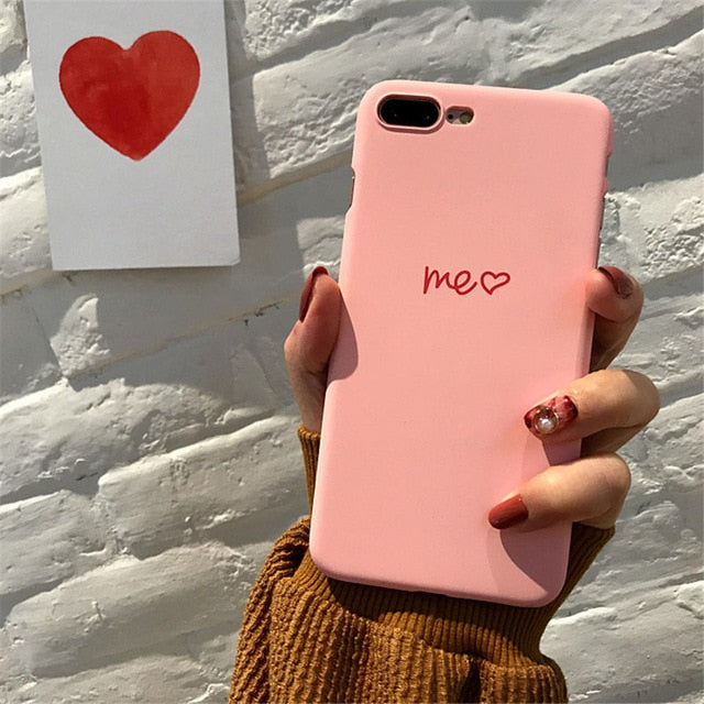 Cute Love Heart Print case For iPhone