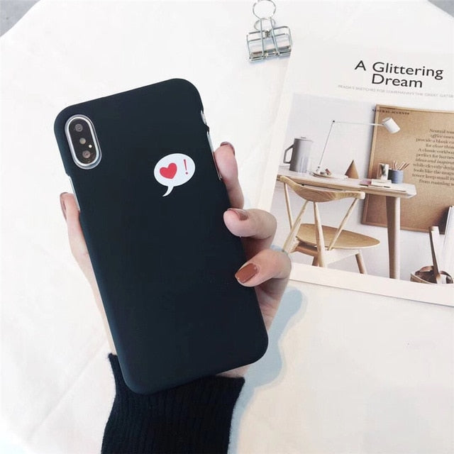 Cute Love Heart Print case For iPhone