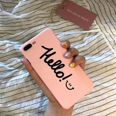 Cute Love Heart Print case For iPhone