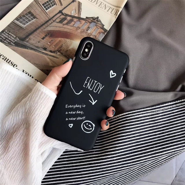Cute Love Heart Print case For iPhone
