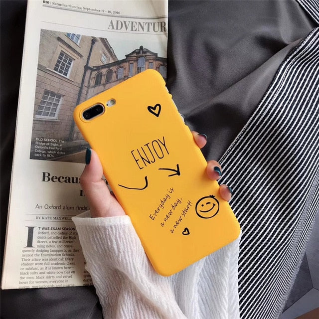 Cute Love Heart Print case For iPhone
