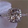 White Silver Filled Wedding Ring