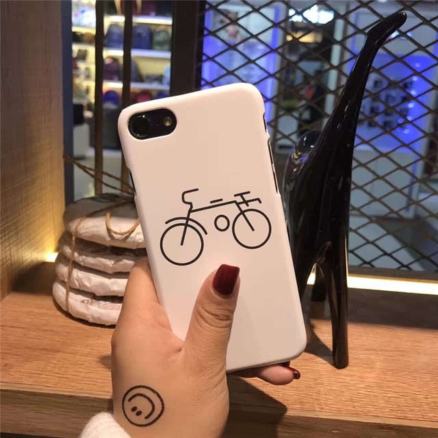 Cute Love Heart Print case For iPhone