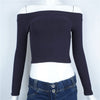Off Shoulder Crop Top