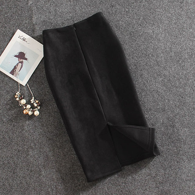 Knee-Length Pencil Skirt