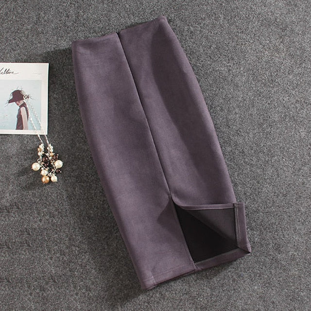 Knee-Length Pencil Skirt