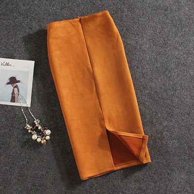 Knee-Length Pencil Skirt