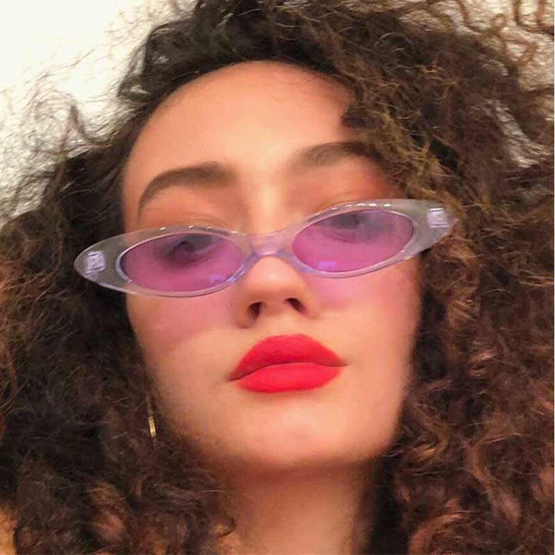 Small Cat Eye Triangle Sunglasses