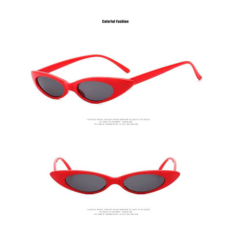 Small Cat Eye Triangle Sunglasses