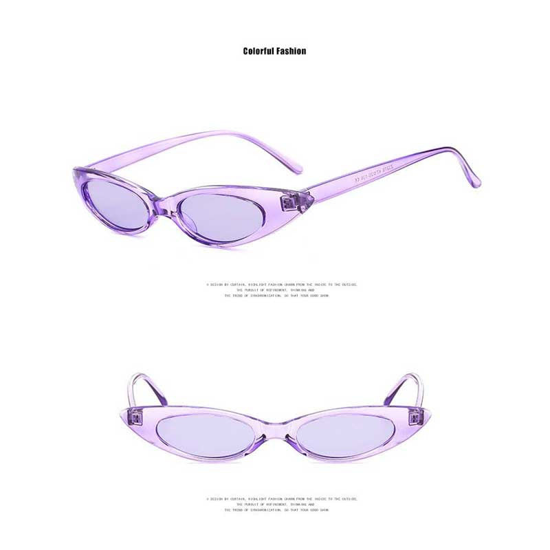 Small Cat Eye Triangle Sunglasses