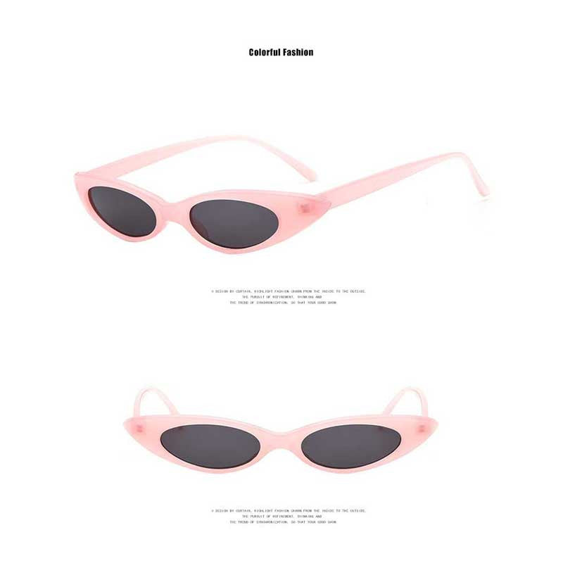 Small Cat Eye Triangle Sunglasses