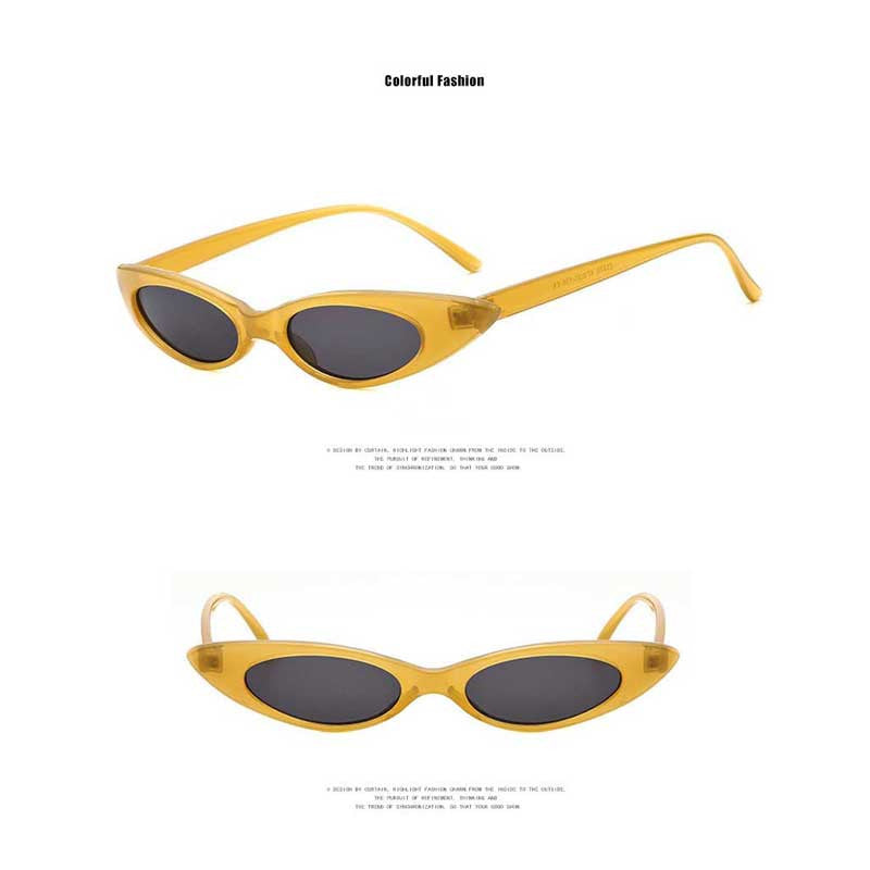 Small Cat Eye Triangle Sunglasses