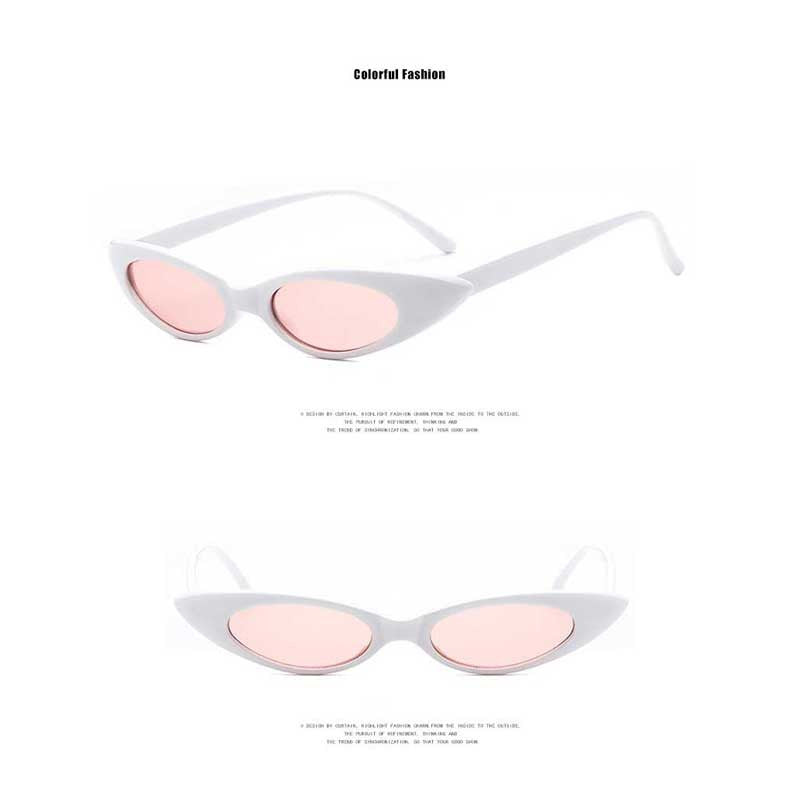 Small Cat Eye Triangle Sunglasses