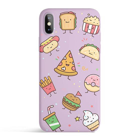 Kawaii Junk Food Colored Candy Matte iPhone Case