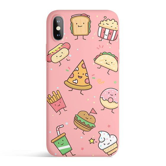 Kawaii Junk Food Colored Candy Matte iPhone Case