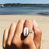 Bohemia Antique Gold Silver Rings Set