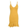 ruffle strap mini dress