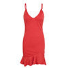 ruffle strap mini dress