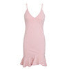 ruffle strap mini dress