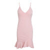 ruffle strap mini dress