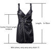 Leather V neck mini dress