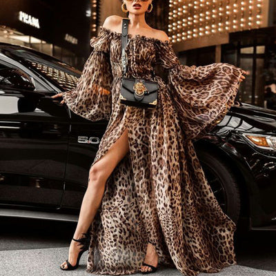 Leopard Print Maxi Dress