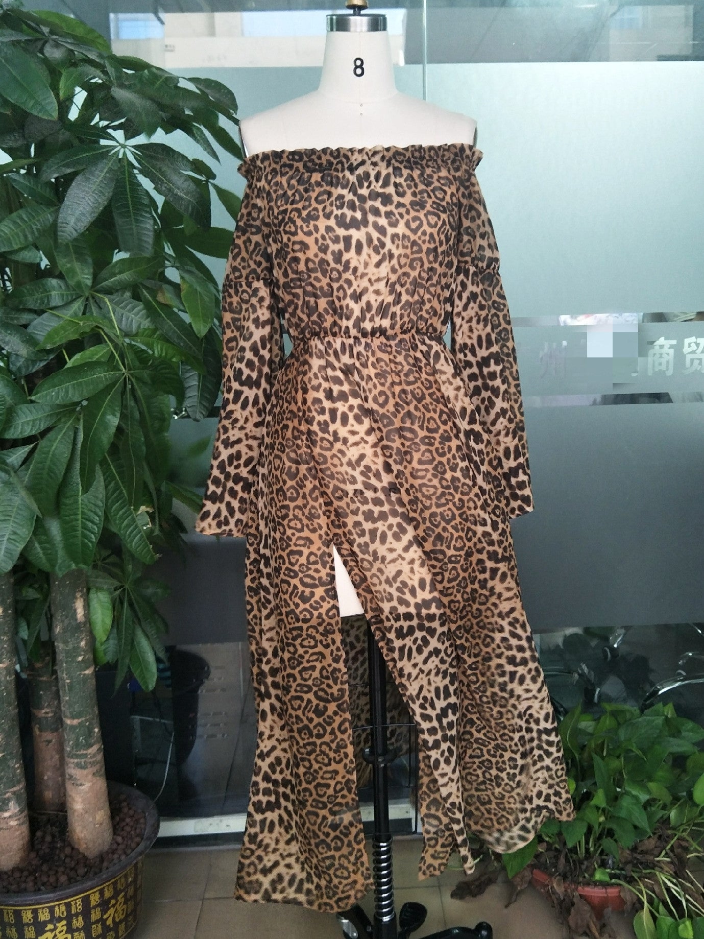 Leopard Print Maxi Dress