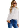 Casual Long Sleeved Chiffon Blouse