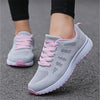 breathable Walking mesh lace up sneakers