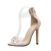 Rhinestone High Heels Stiletto Sandals