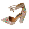 Wildflower Embroidery High Heeled Shoes