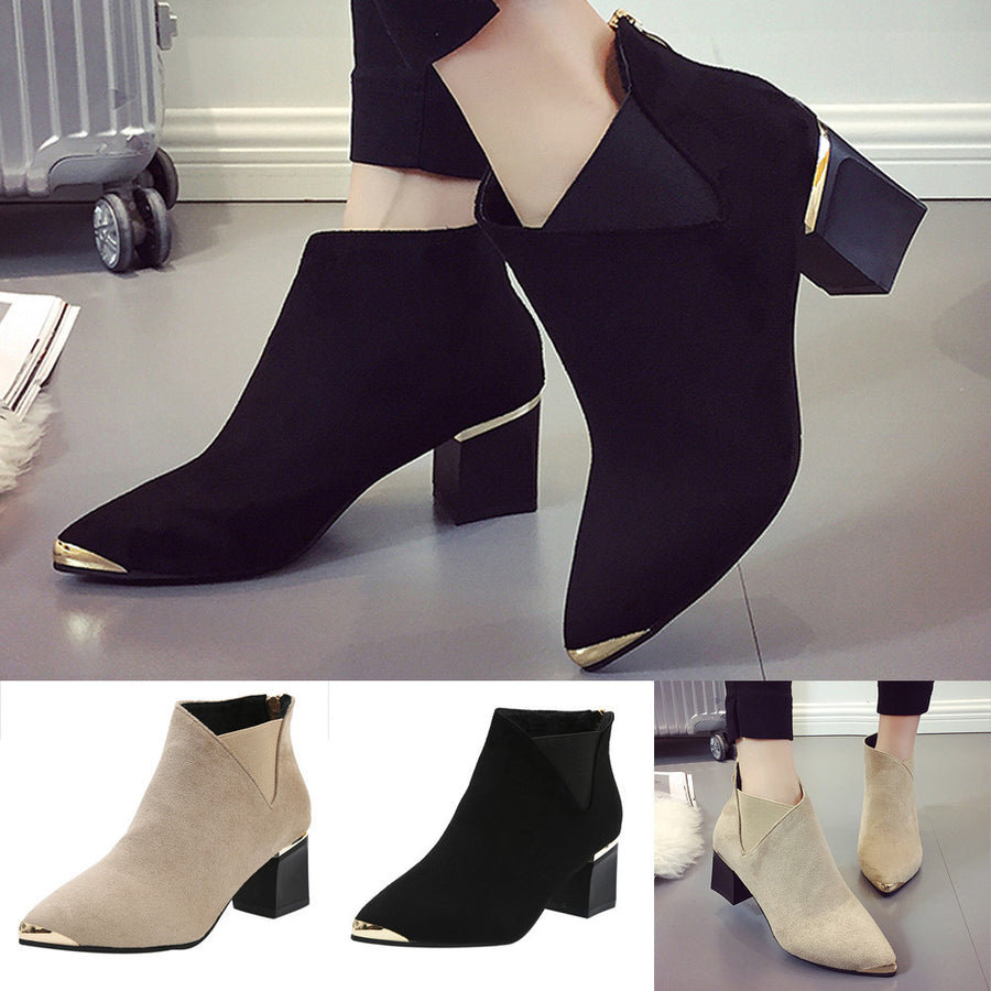 Pointed Toe Ankle Boots
