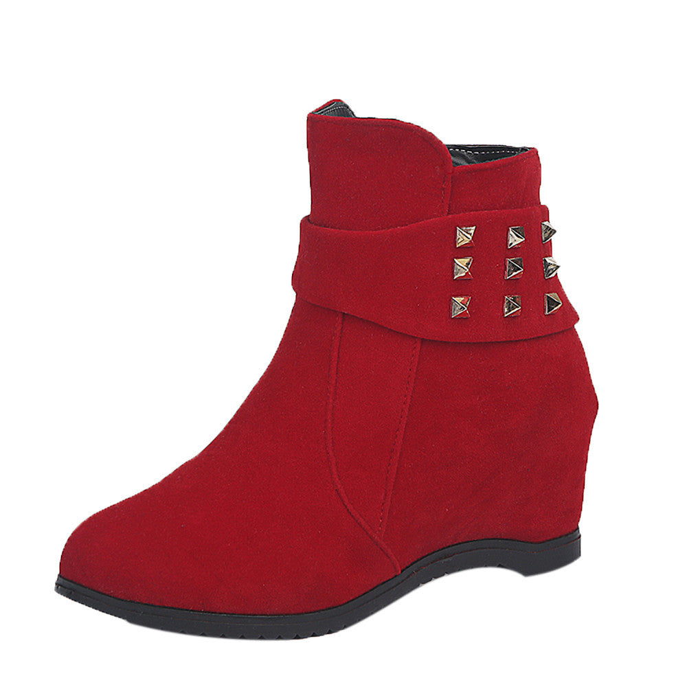 Platform Wedge Heel Boots